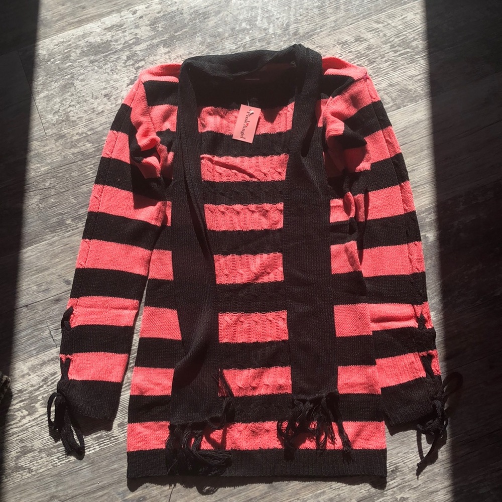 Pink/Black Sweater Dress